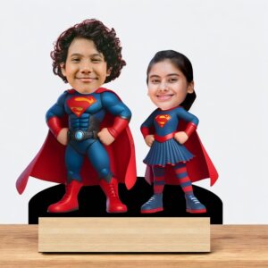 Personalized Superhero Caricature for Nephew & Nie...