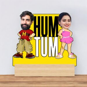 Personalized HUM TUM Couple Caricature