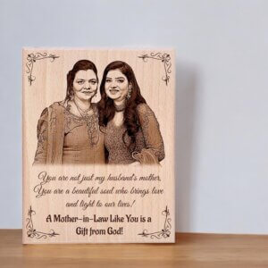 Custom Photo Frame Gift for Mother-in-Law on Birth...