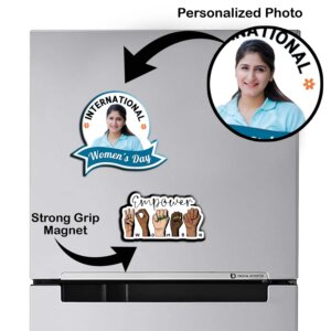 Personalized Women’s Day Fridge Magnet Set o...