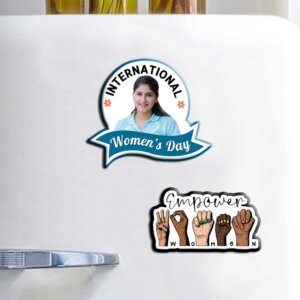 Personalized Women’s Day Fridge Magnet Set o...