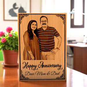 Personalized MDF Wooden Frame For Anniversary Gift